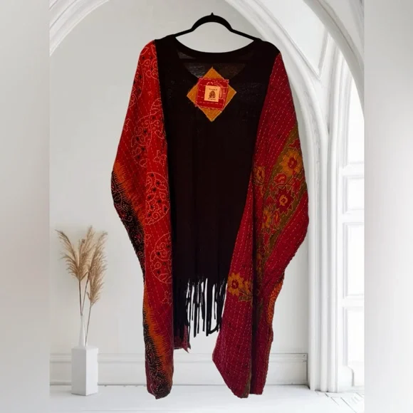 THE DOORS Kantha Layer Handmade Oversized Size Inclusive Granny D Originals - Picture 6 of 6